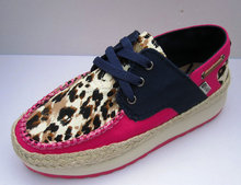 2014 spring color block decoration women’s single shoes hemp rope knitted women’s platform shoes cotton-made shoes