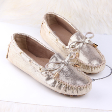 2014 gommini loafers female genuine leather nubuck leather single shoes flatbottomed women’s bow flat heel shoes maternity shoes