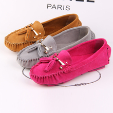 2014 women’s spring shoes fashion scrub genuine leather loafers flat gommini flat heel single shoes driving shoes maternity