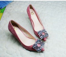 Star rhinestone pointed toe thin heels nude color shoes high-heeled shoes high heels single shoes sexy shoes