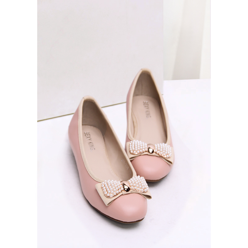 Sweet gentlewomen 2014 cute shoes rhinestone bow beaded metal wedges princess shoes single shoes