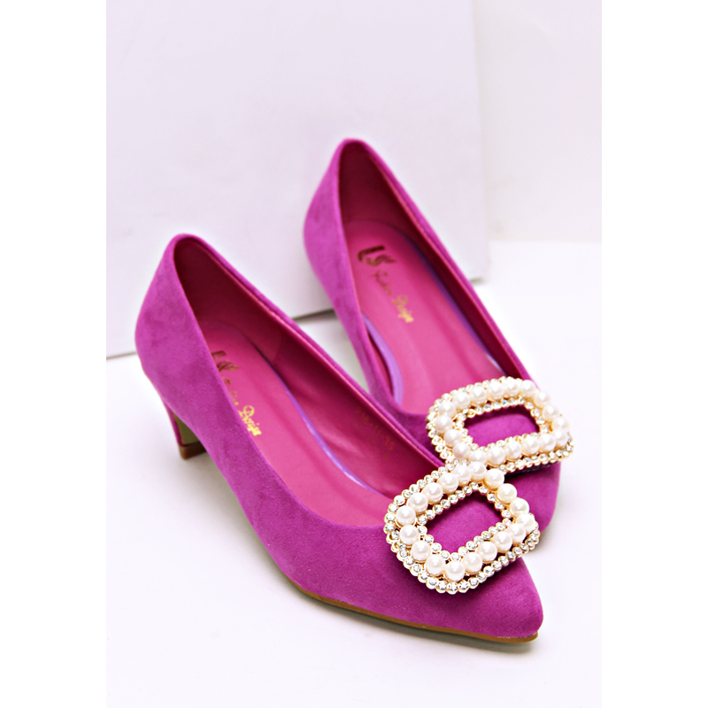 2014 spring satin fabric rhinestone side buckle with single shoes banquet women s shoes wedding shoes