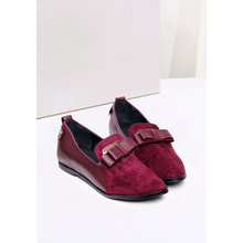 2014 street mix match unisex woolen bow pointed toe flats single low-heeled shoes women’s shoes