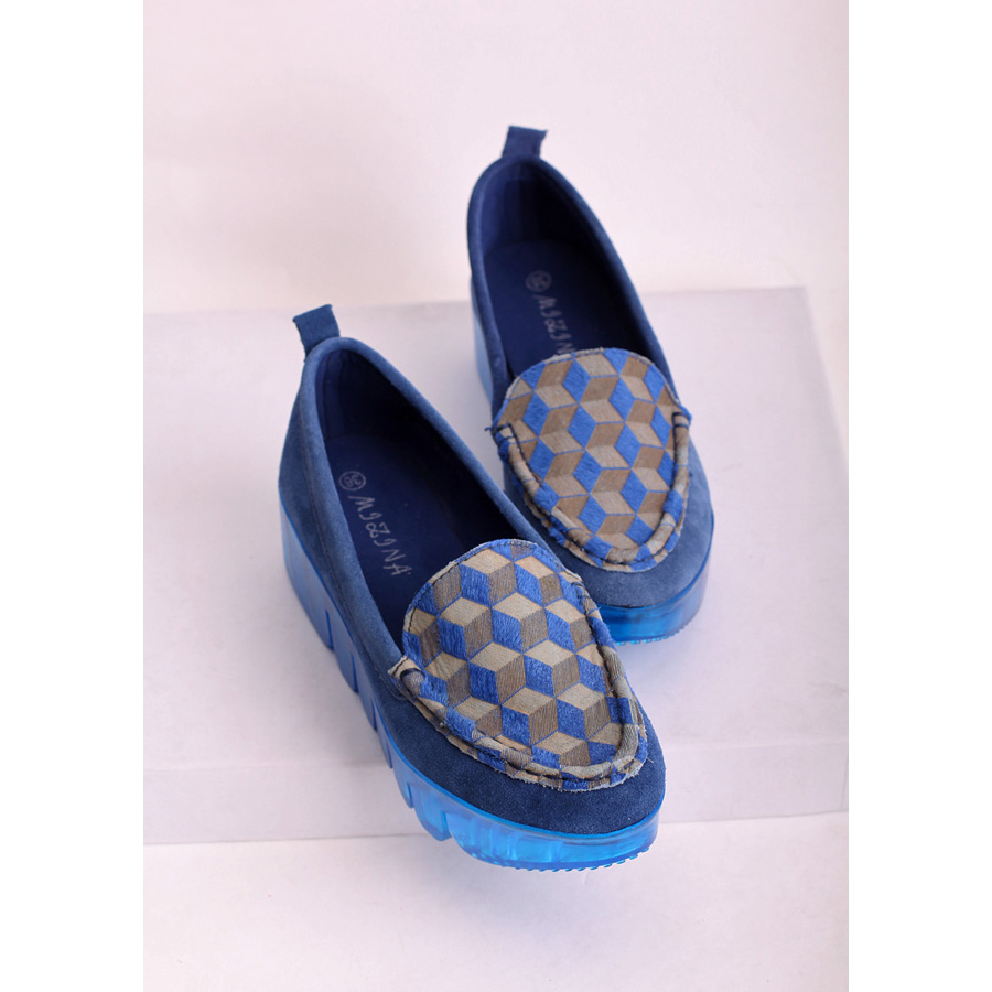 Fashion dimond plaid genuine leather horsehair women s shoes platform transparent crystal soft outsole casual shoes