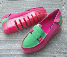 2013 autumn breathable genuine leather platform casual single shoes platform shoes jelly swing shoes female shoes