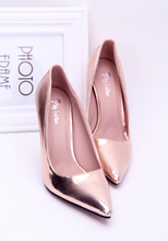 Fashion all-match fashion wedding shoes gold silver black pointed toe shoes shallow mouth high-heeled shoes women’s shoes single