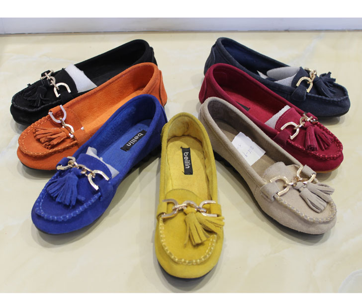 Spring new arrival 2013 women s shoes single shoes tassel women s shoes nubuck cowhide cow
