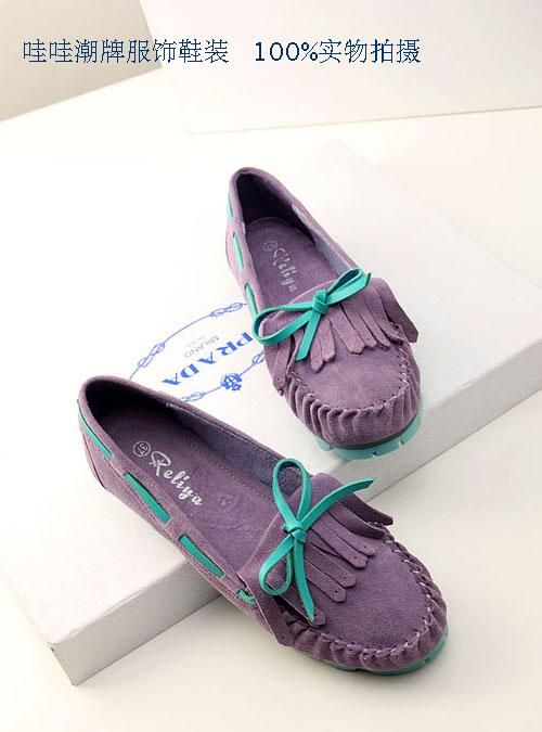 2014 women s shoes color block genuine leather flat heel casual shoes flat bottomed female spring