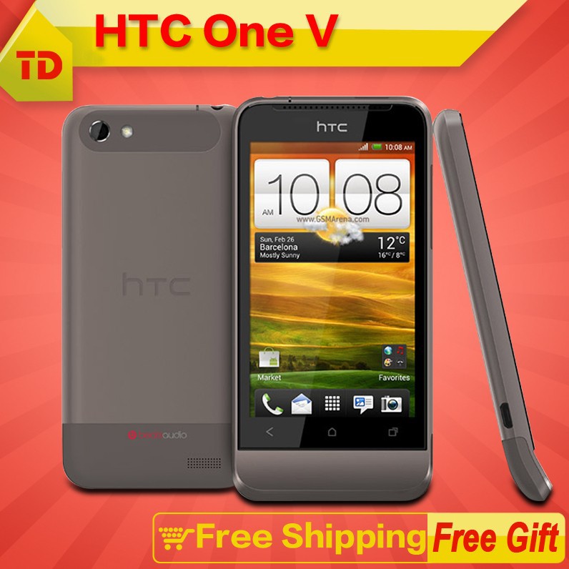 HTC ONE V T320e Original Unlocked Cell phone 3 7 Super LCD touchscreen Screen Android GPS