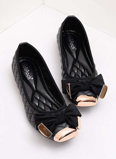 2014 women flats shoes European Comfortable soft bottom ballet flats lady bow metal square size flat