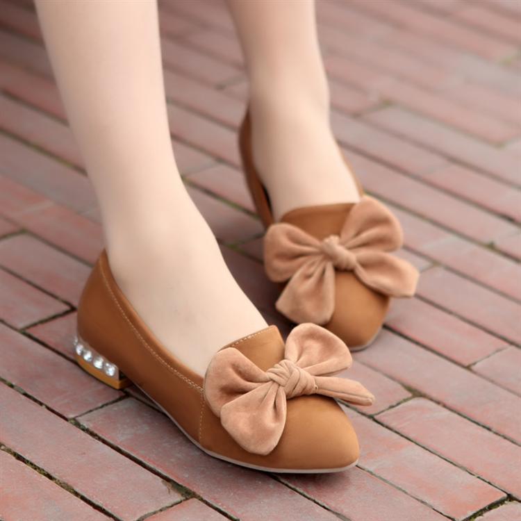 2014 sweet scrub shallow mouth single shoes flat shoes little girl flower four seasons pointed toe