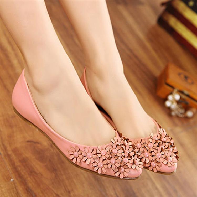 2014 spring new arrival flower princess flat heel single shoes flatbottomed women s shoes fashionable casual