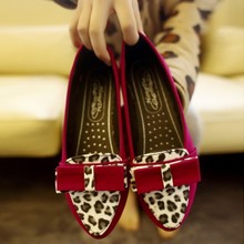 14 spring colorant match flower flat casual shoes bow color block decoration female shoes low-top