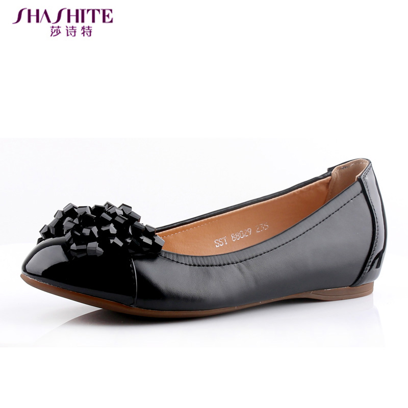 Spring new arrival single shoes flatbottomed women s shoes beaded flower flat casual female shoes