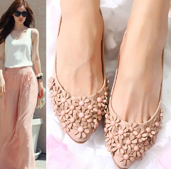 2014 flower shoes shallow mouth flat loafers women s gommini single 