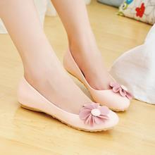 Big boy young girl shoes sweet flower princess dipper shoes round toe flat bottom female shoes flat heel single shoes women’s
