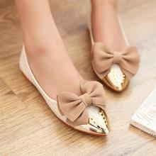 Female autumn shoes flat heel single shoes pointed toe flat paillette flower princess shoes