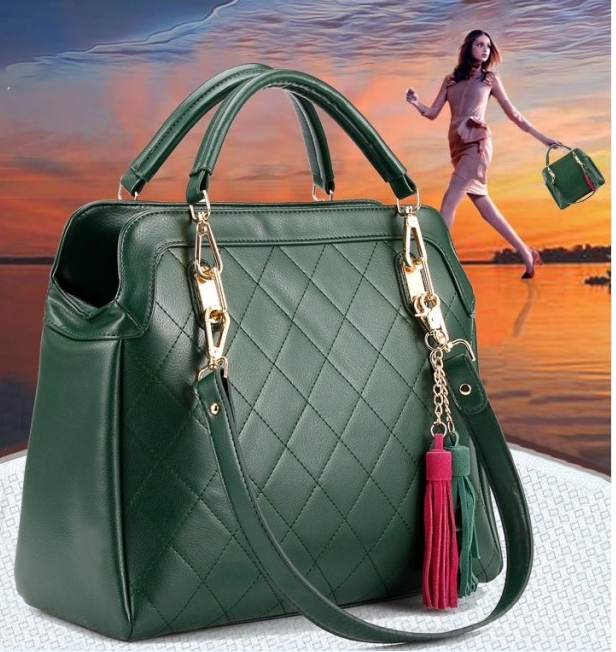 2014 preppy style Army Green big bag claretred black vintage women s handbag single shoulder bag