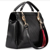 2014 preppy style Army Green big bag claretred black vintage women s handbag single shoulder bag