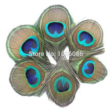 Hot Sale! 200pcs/lot Beautiful Peacock feathers for craft Peacock Feather Eyes Blue light-emitting FREESHIPPING