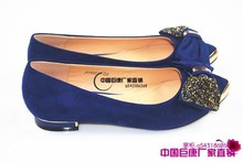 2013 bow diamond women’s comfortable low-heeled shoes single shoes 33181