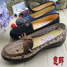 Beijing cotton-made summer shoes quinquagenarian network shoes female shoes slip-resistant outsole soft mother shoes casual