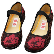 Cotton-made beijing shoes women’s shoes flat shoes grandma shoes flat heel soft outsole quinquagenarian mother shoes