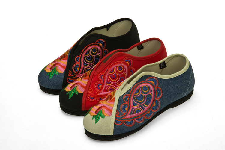 Spring beijing cotton made shoes multi layered sole embroidered shoes national women s trend casual shoes