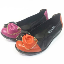 2014 spring cowhide soft outsole women’s shoes dance shoes quinquagenarian genuine leather single shoes mother shoes work shoes