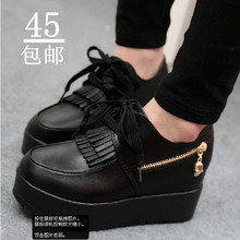 Spring comfortable tassel platform wedges platform fashion vintage casual shoes single shoes female shoes