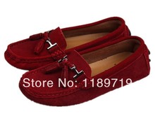 Free Shipping 2014 New Arrival Women s Flat Shoes Genuine Leather Ballet Shoes Gommino Shoes 4