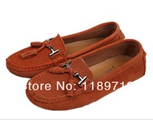 Free Shipping 2014 New Arrival Women s Flat Shoes Genuine Leather Ballet Shoes Gommino Shoes 4