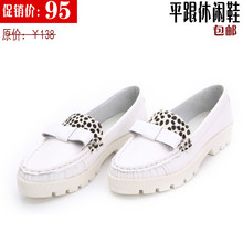 Spring genuine leather bow shoes casual shoes maternity shoes driving shoes mother shoes nurse shoes