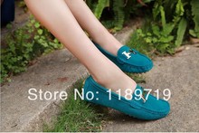Free Shipping 2014 New Arrival Women s Genuine Leather Ballet Flat Shoes Gommino Shoes 3 Color