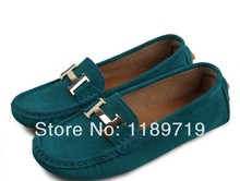 Free Shipping 2014 New Arrival Women s Genuine Leather Ballet Flat Shoes Gommino Shoes 3 Color