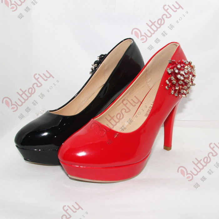 A610 2014 women s shoes rhinestone the bride wedding shoes fashion ol high heeled single shoes