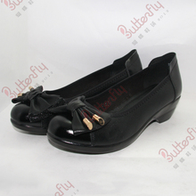 Colorful 2014 spring single shoes bow thick heel women’s mother shoes comfortable shoes 15352