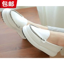 2014 platform shoes single shoes flat shoes wedges female shoes white spring