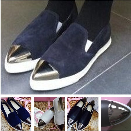 new 2014 discount 3 color genuine leather fashion brand shoes woman women flats gliter