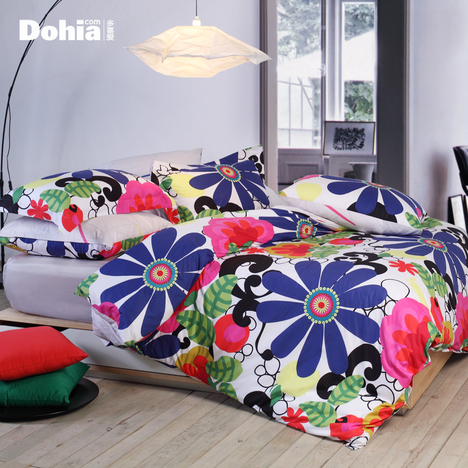 Fashion unique Home textile satin bedding 100% cotton print bed sheets ...