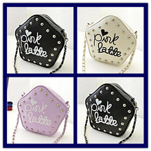 Children’s Fashion Leather Shoulder Bags Girl’s Rivet Designer Handbags Kid’s Fashion Purse Women Small bag Kids bags Wallets