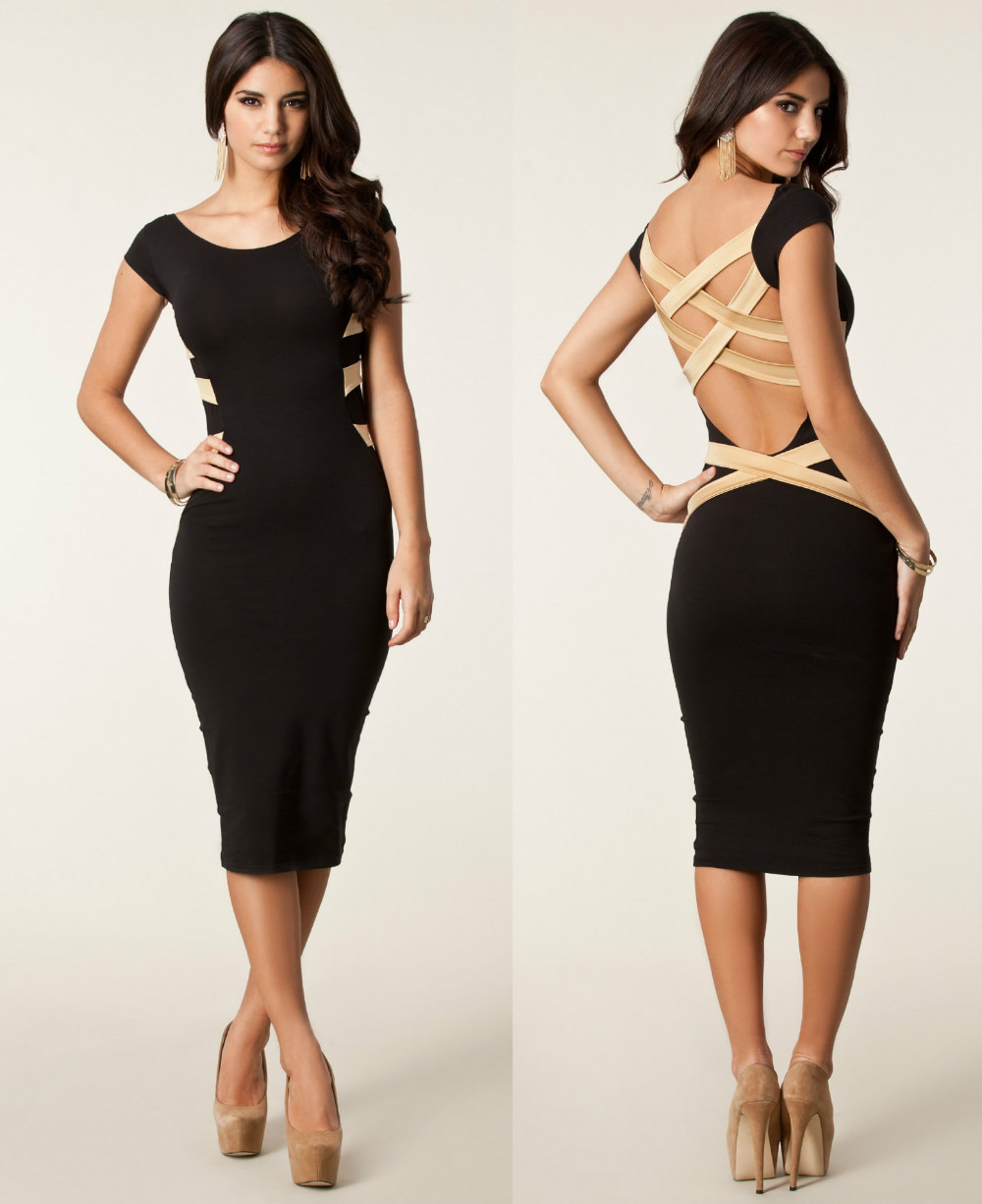 XL-XXL-Plus-Size-2014-New-Fashion-Women-Black-Bodycon-Bandage-Dress ...