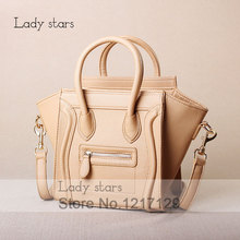 Crossbody Shoulder Bag European and American Hollywood Style Gossip Girl Fashion Smiley Leather Purse Handbag