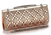 Luxury Diagonal Clutch Bags Colorful Crystal Sparkling Rhinestones Evening Party Pouch Wedding Bridal Handbags With Chain