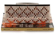 Luxury Diagonal Clutch Bags Colorful Crystal Sparkling Rhinestones Evening Party Pouch Wedding Bridal Handbags With Chain