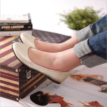 2014 big large size shoes Low-heeled platform ladies genuine sandals mode leather pumps women high heels