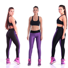 2014 New Fashion Women Active Legging High Waist Stretched Patchwork Pants Sport Yoga Fitness Pants free