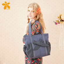2014 Fashion Summer Country Style Fabric Woman Messenger bag Exquisite Applique Lady Handbag Cute Shopping bag