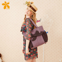 2014 Fashion Summer Country Style Fabric Woman Messenger bag Exquisite Applique Lady Handbag Cute Shopping bag