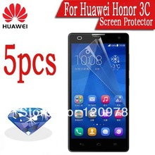 5x Flashing Diamond Sparkling Huawei Honor 3C 5 0 inch Octa core Screen Protector Hot Sale